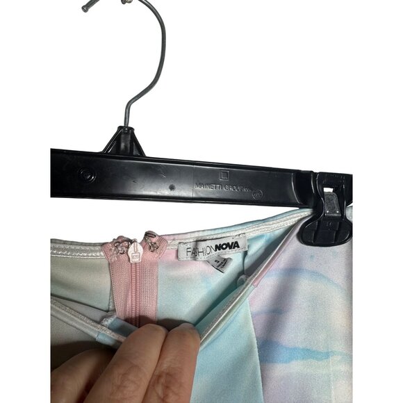 Tie-Dye Flared Pants Fashion Nova Pastel Multicolor Small - Picture 2 of 6